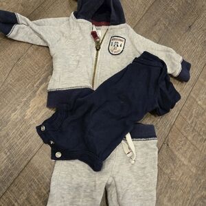 Kids Gray and Navy Tracksuit Set